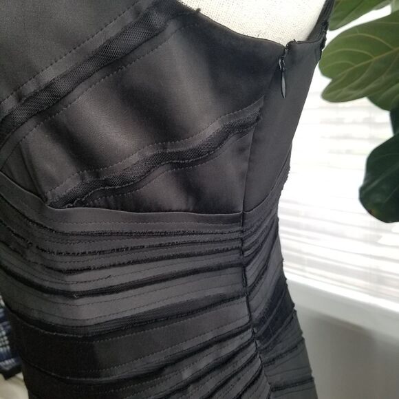 Leslie Fay layered abstract evening dress size 10 - Picture 6 of 13